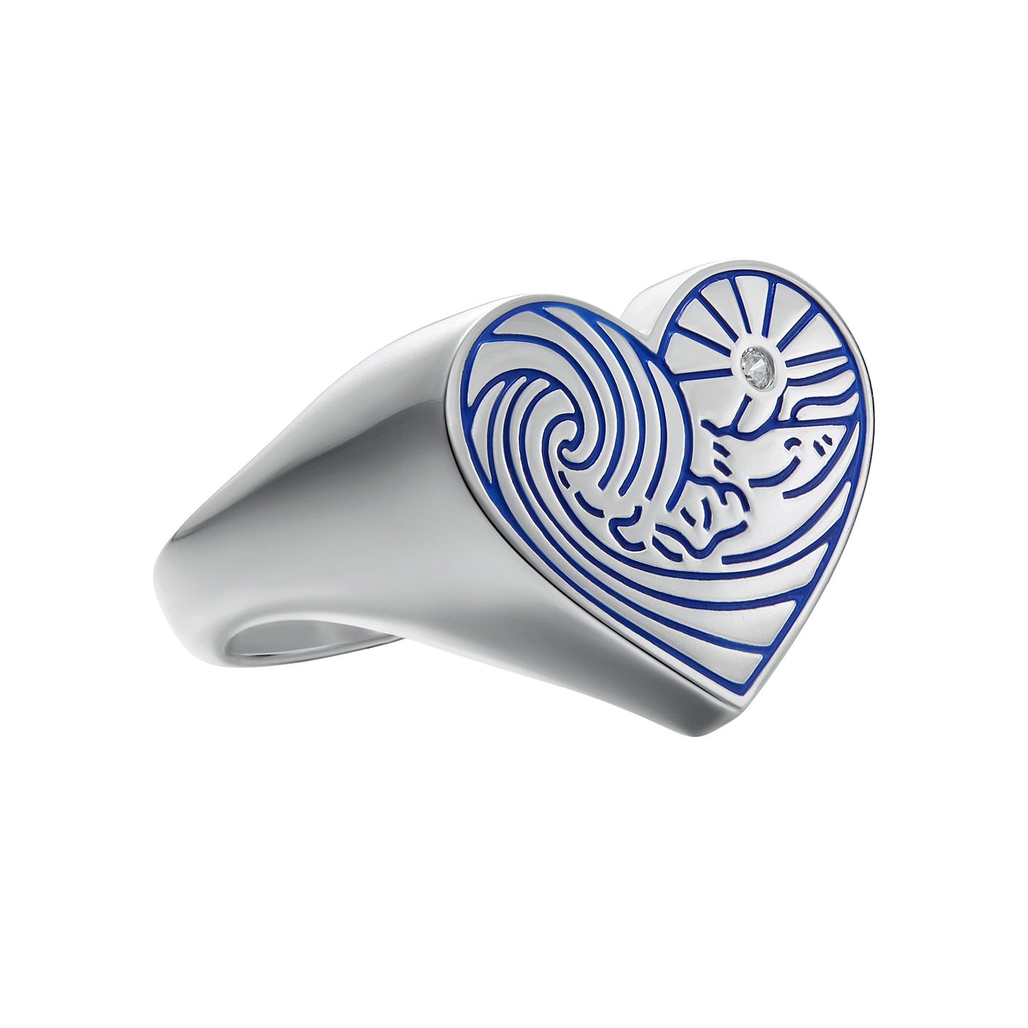 Bague Mon Coeur-Mon Caillou argent 925