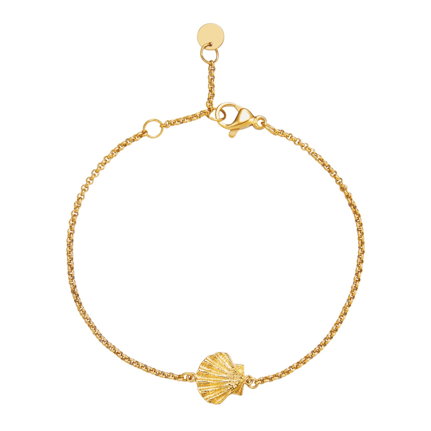 BRACELET DORE COQUILLE SAINT JACQUES - SAINTE JAKEZ
