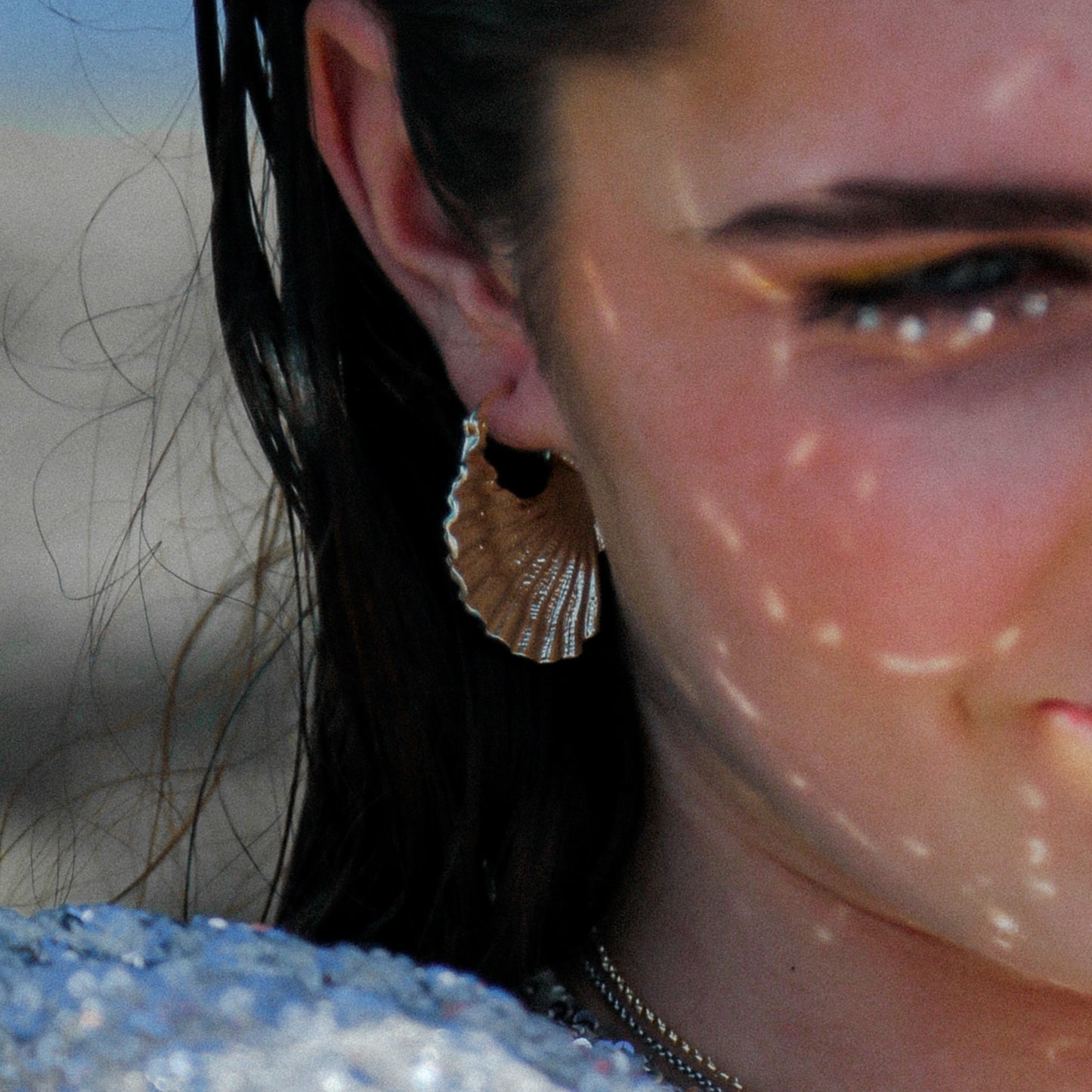 Boucles d'oreilles coquilles saint jacques - Sainte jakez