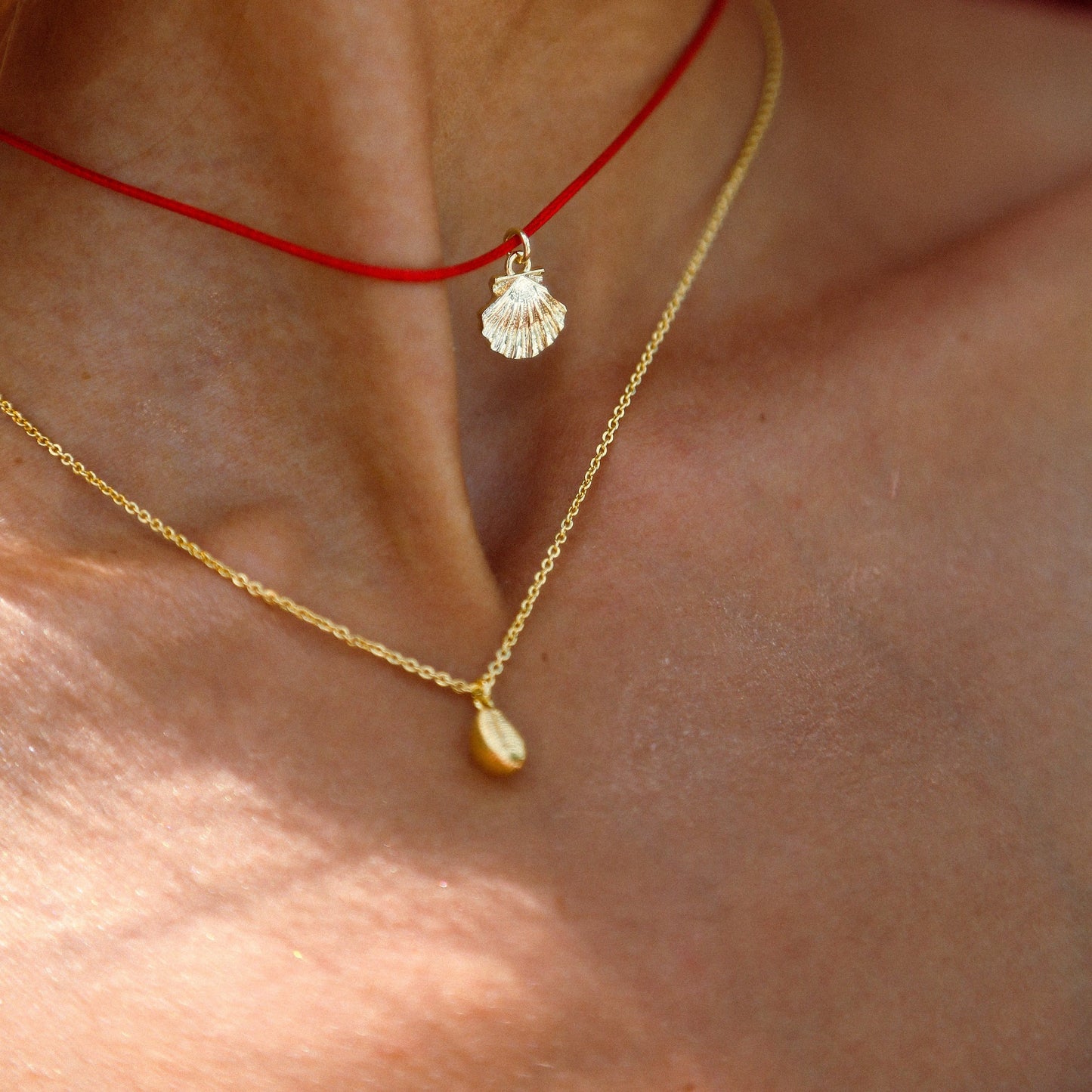 COLLIER CAURI BRETON OR ROSE