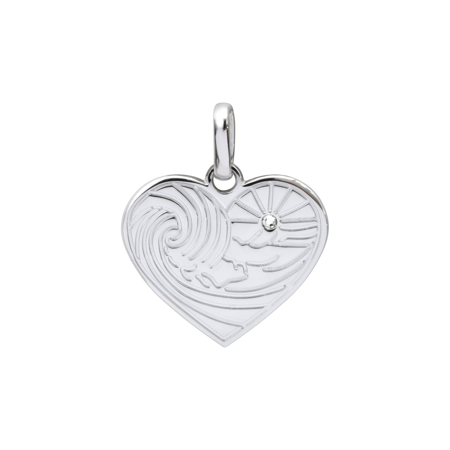 MEDAILLE MON COEUR-MON CAILLOU ARGENT
