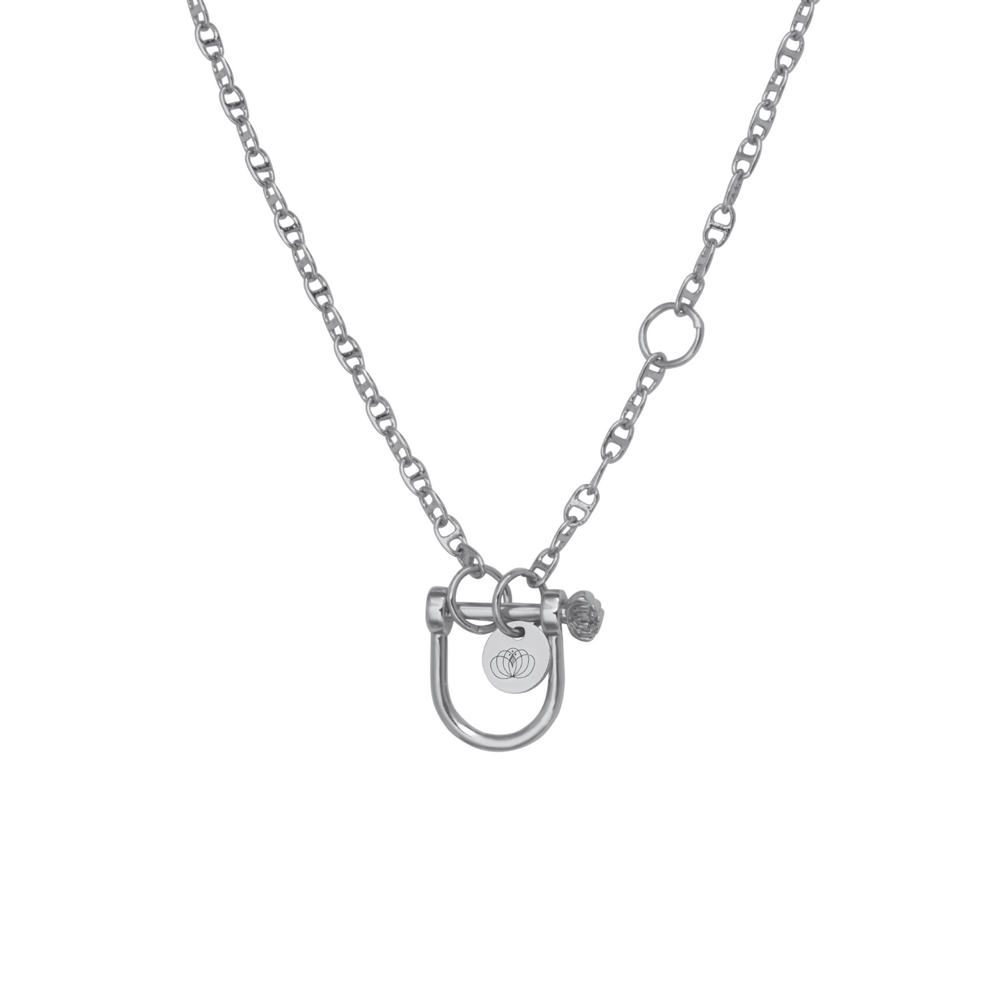 Collier avec manille en argent
