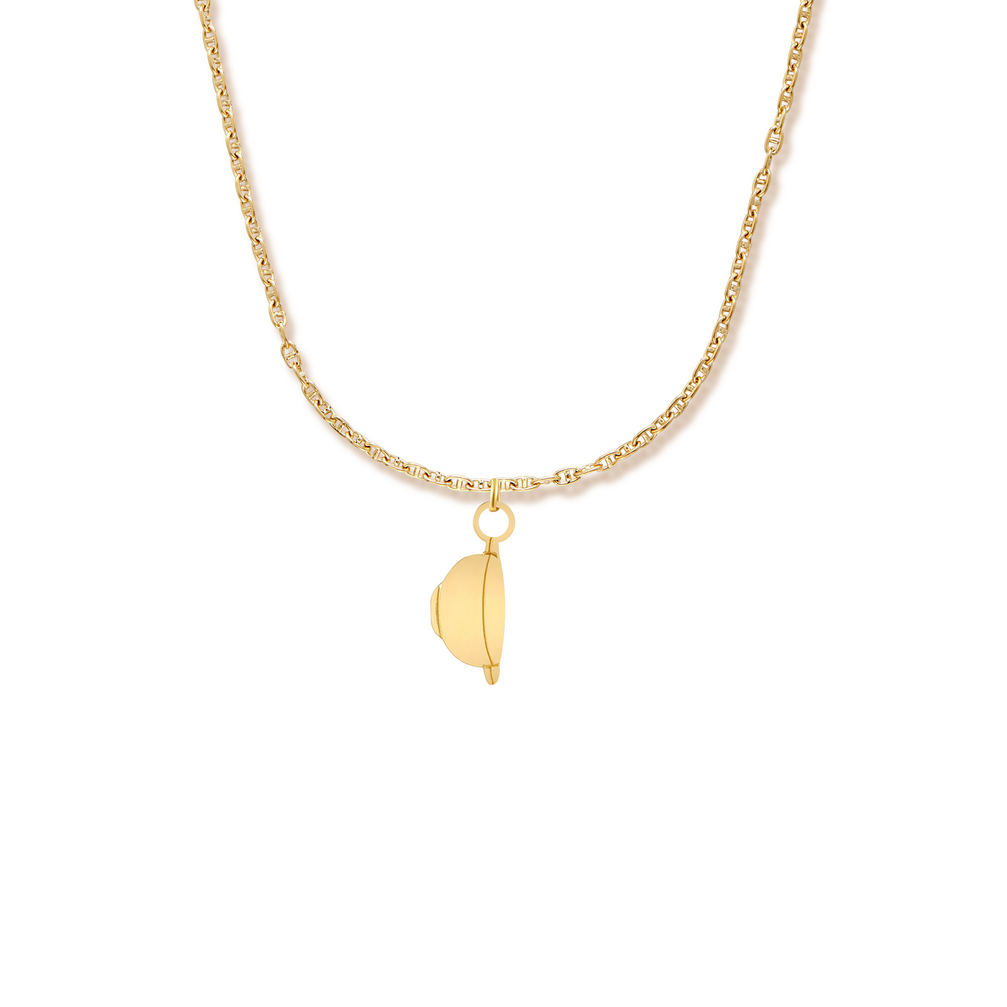 Collier charms bol breton avec chaîne marine doré