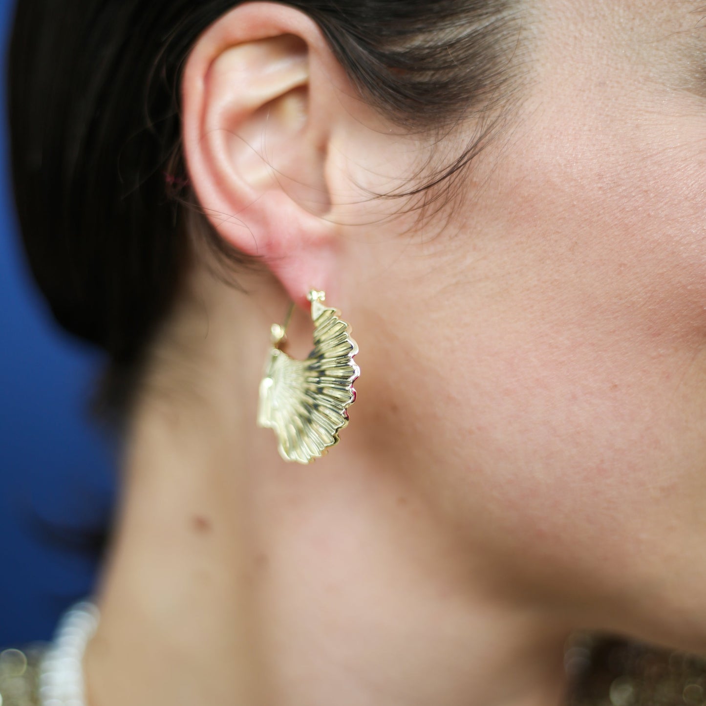 Boucles d'oreilles coquilles saint jacques - Sainte jakez