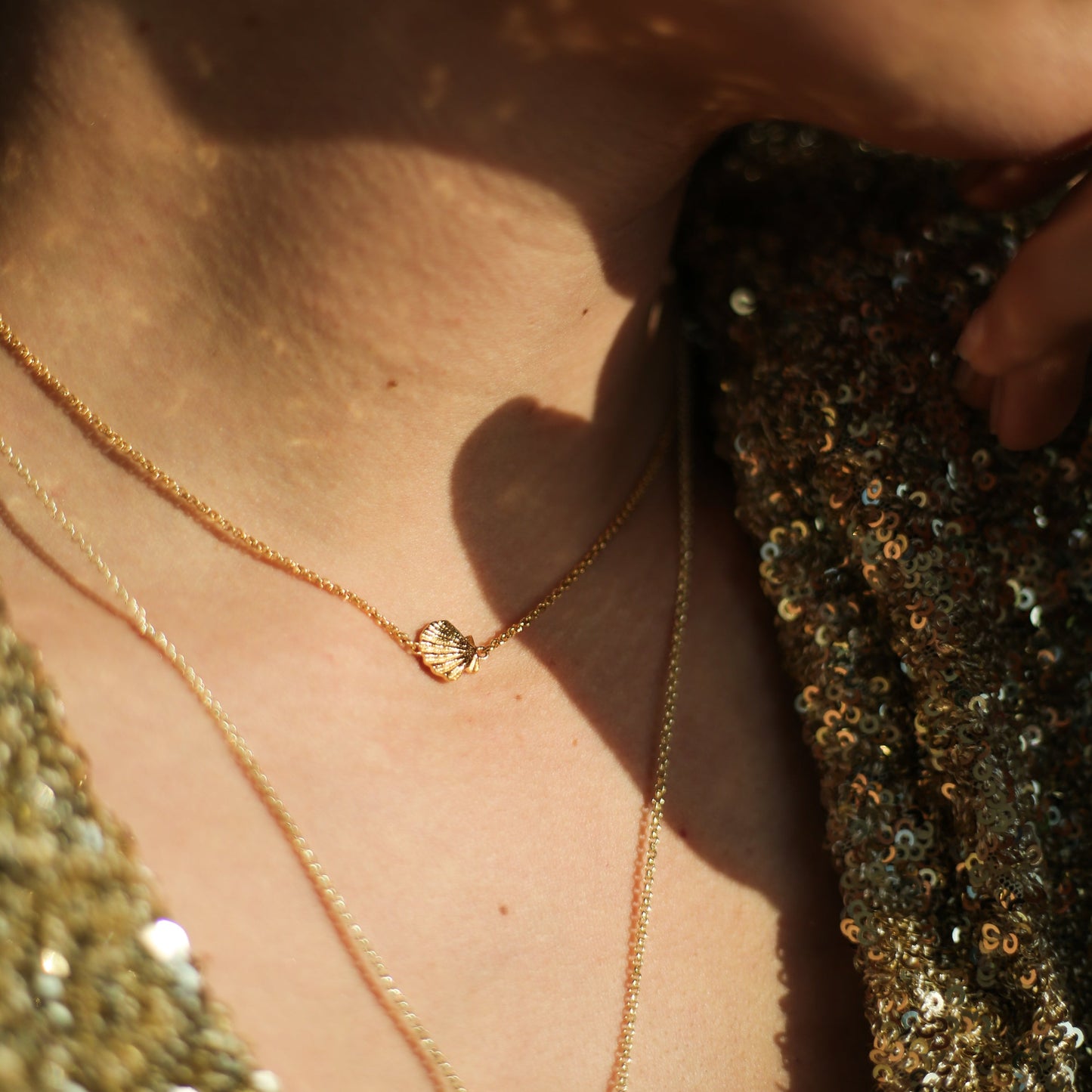 COLLIER COQUILLE SAINT JACQUES - SAINTE JAKEZ