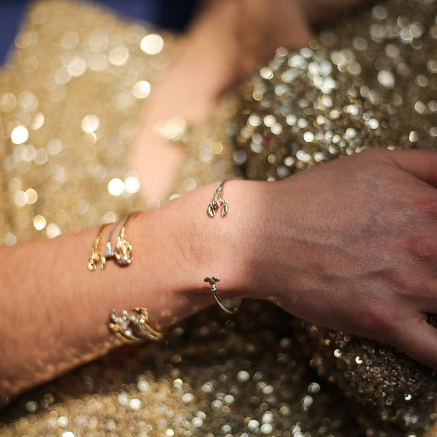 BRACELET JONC HOMARD ARGENT - GIRARD LE HOMARD