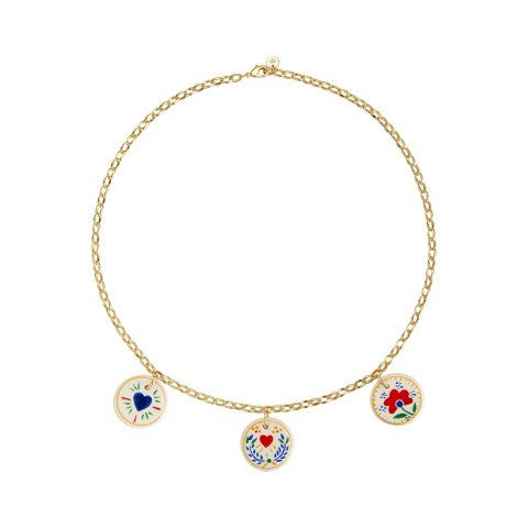 COLLIER EN FAIENCE TRIO - FAIENCE