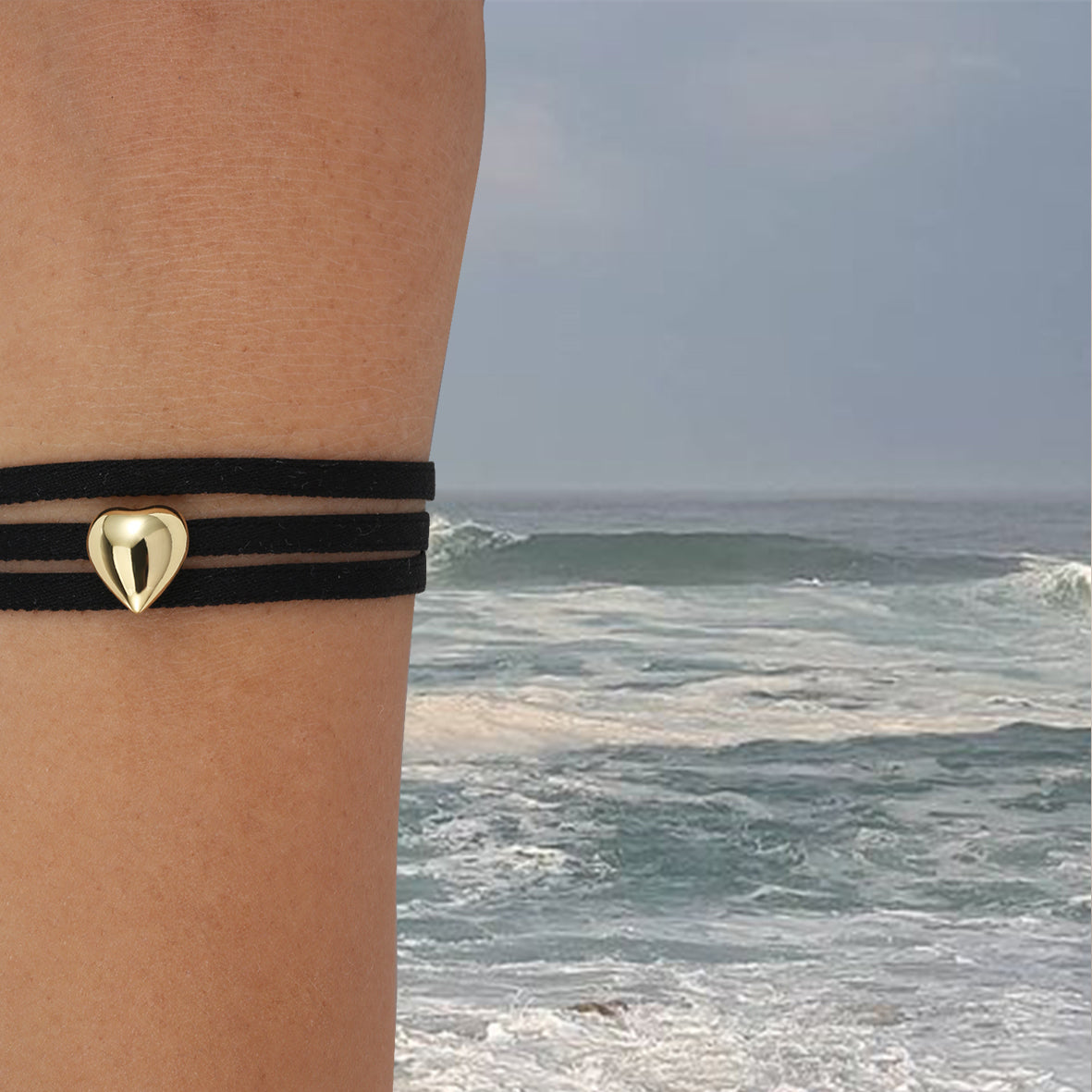 BRACELET RUBAN KALON* (Cœur en breton)