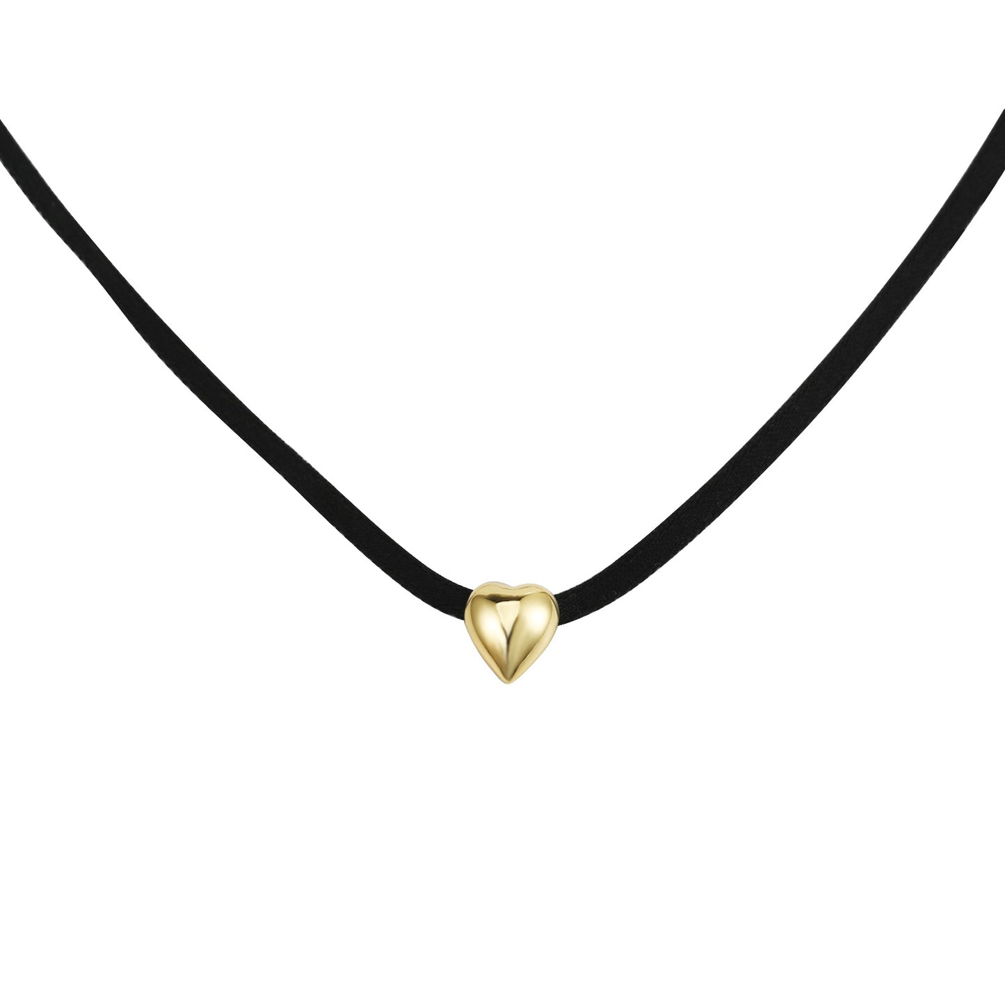 COLLIER RUBAN KALON* (cœur en breton)