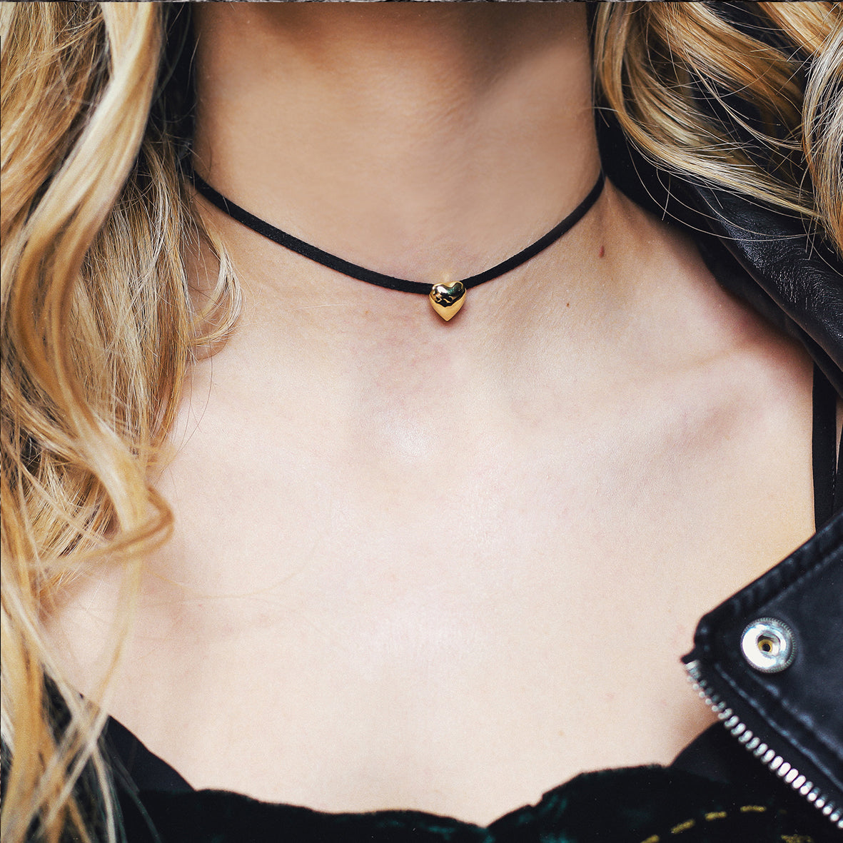 COLLIER RUBAN KALON* (cœur en breton)