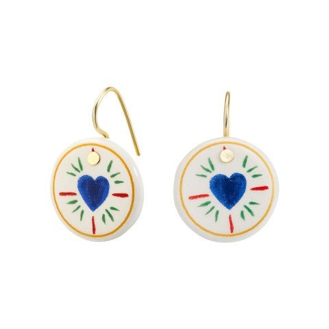 Boucles d'oreilles FAIENZ cœur