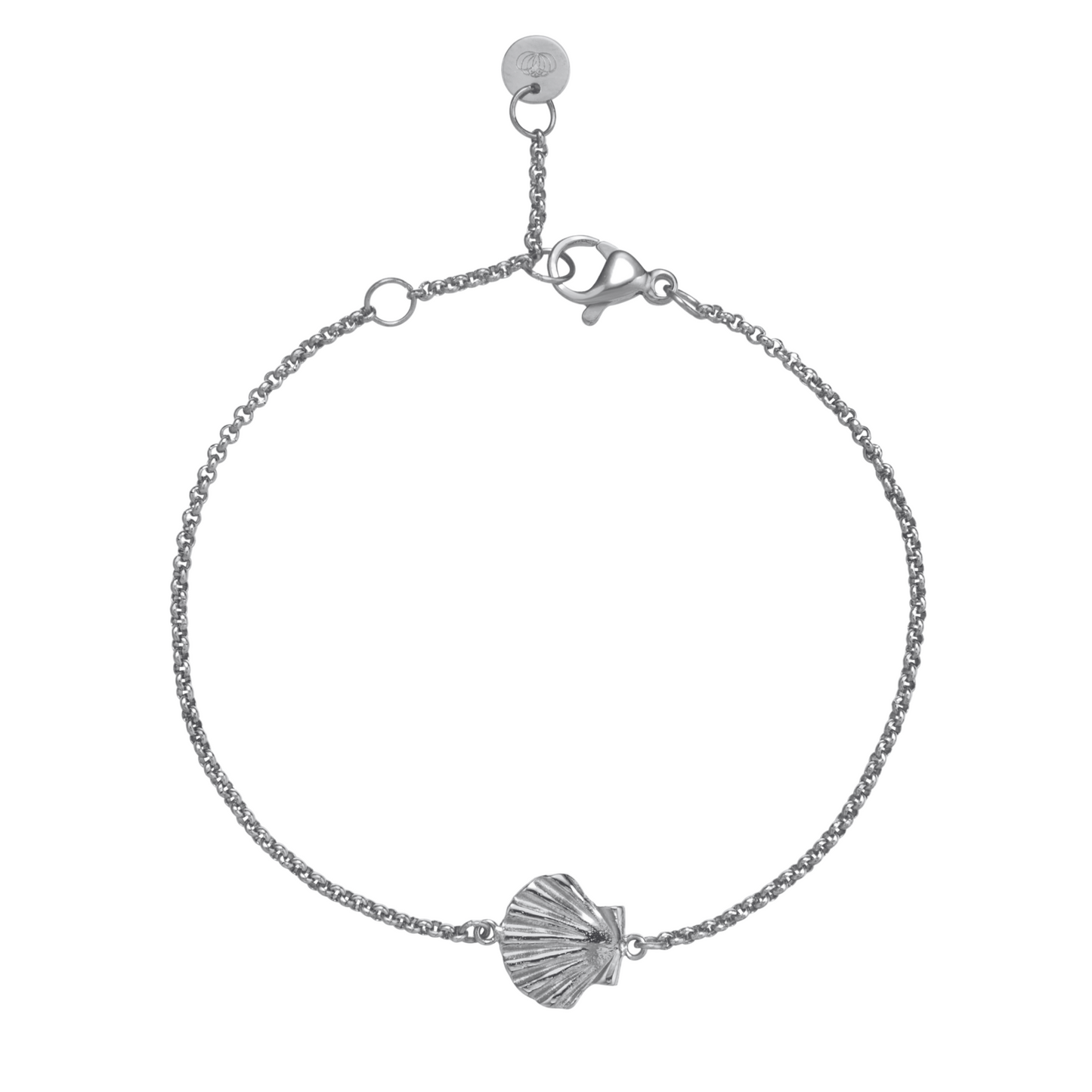 BRACELET COQUILLE SAINT JACQUES ARGENTE - SAINTE JAKEZ