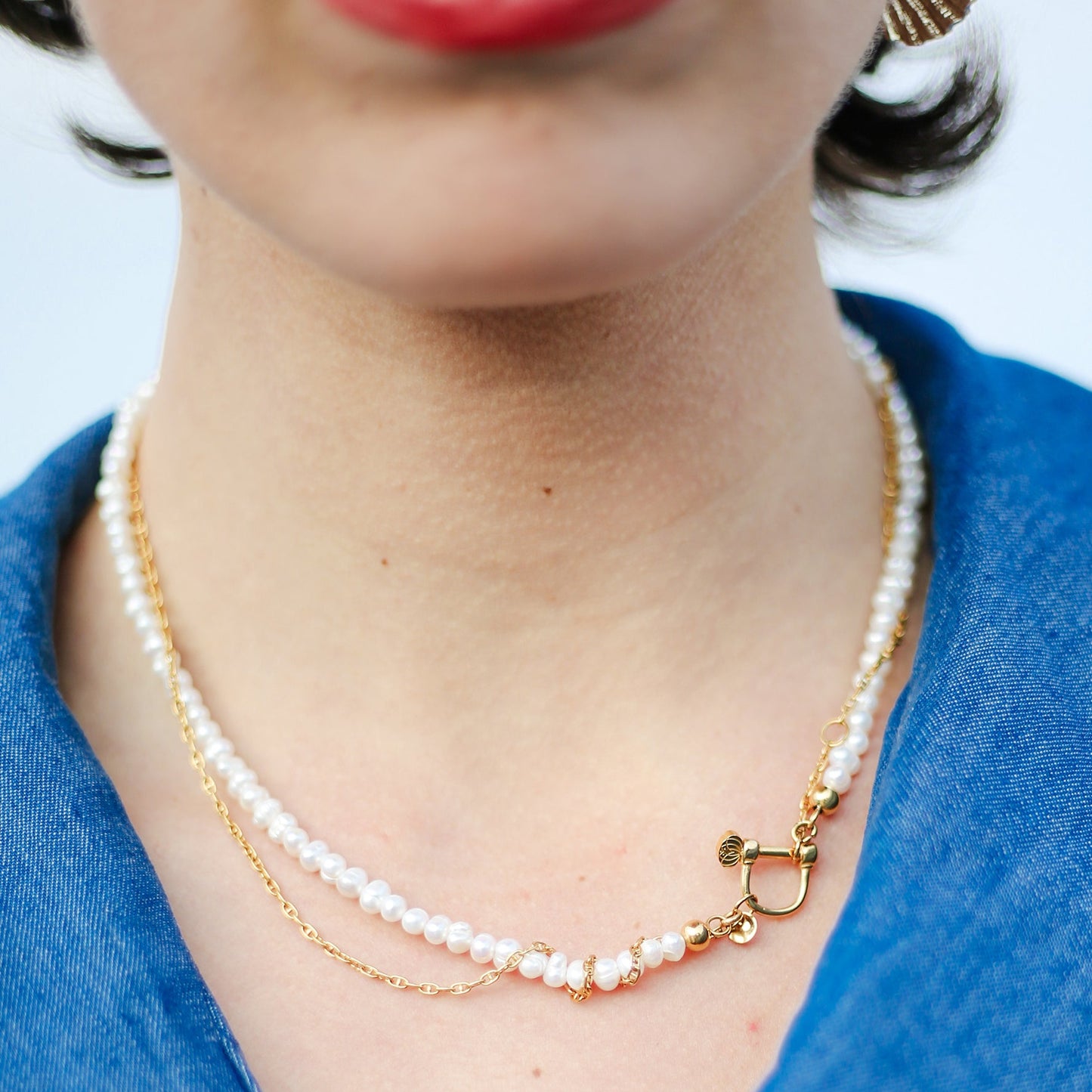 Collier de perles d’eau douce – Manille dorée | Armeria