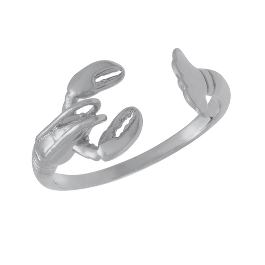 Bague en homard en argent