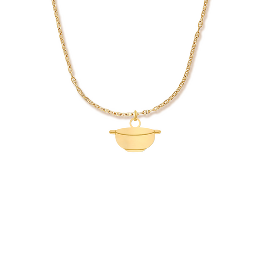 Collier bol breton avec chaîne marine doré 2cm