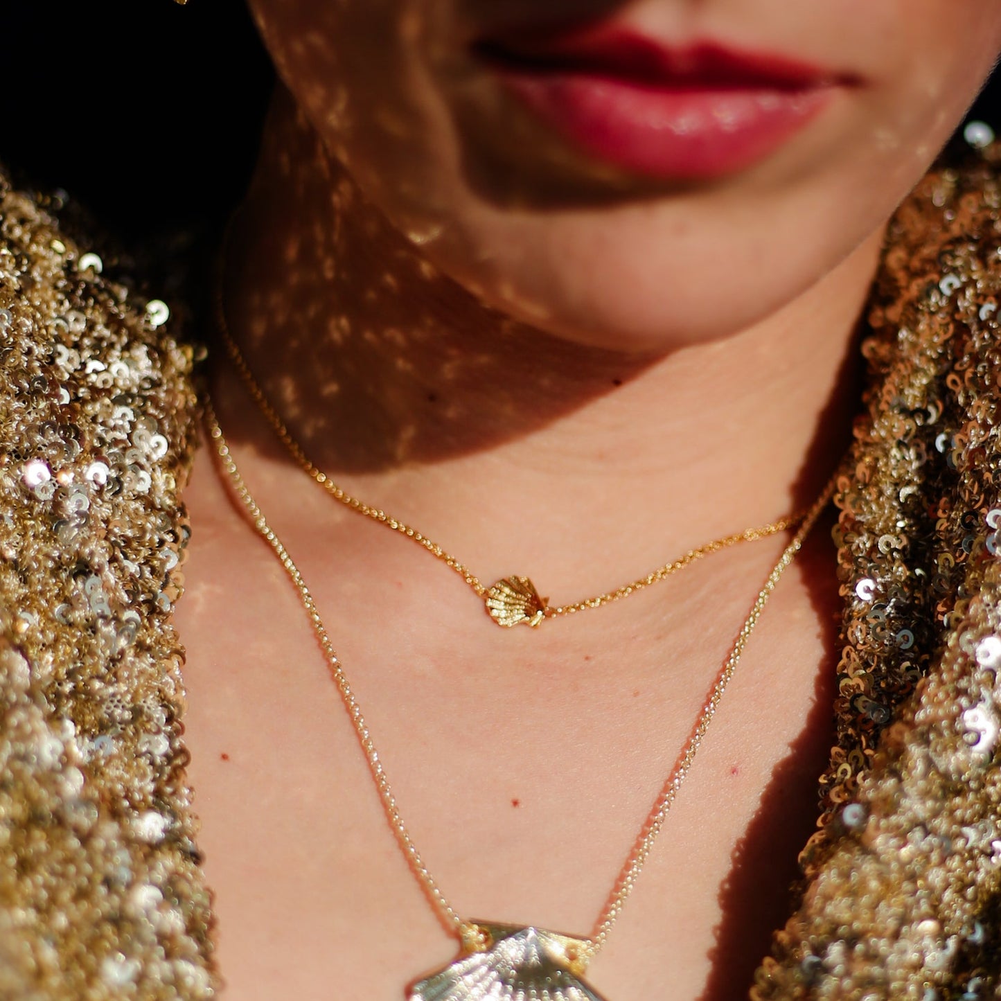 COLLIER COQUILLE SAINT JACQUES - SAINTE JAKEZ