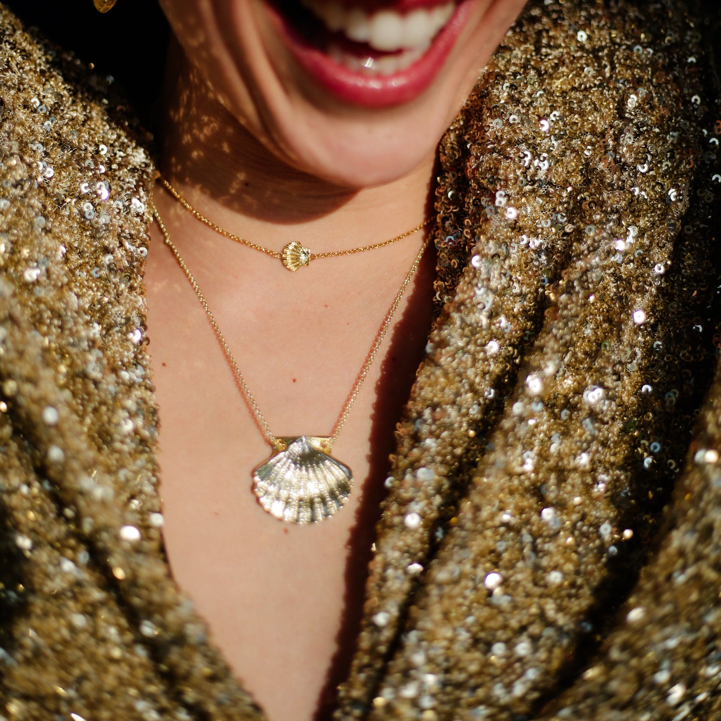 SAUTOIR COQUILLE SAINT JACQUES - SAINTE JAKEZ