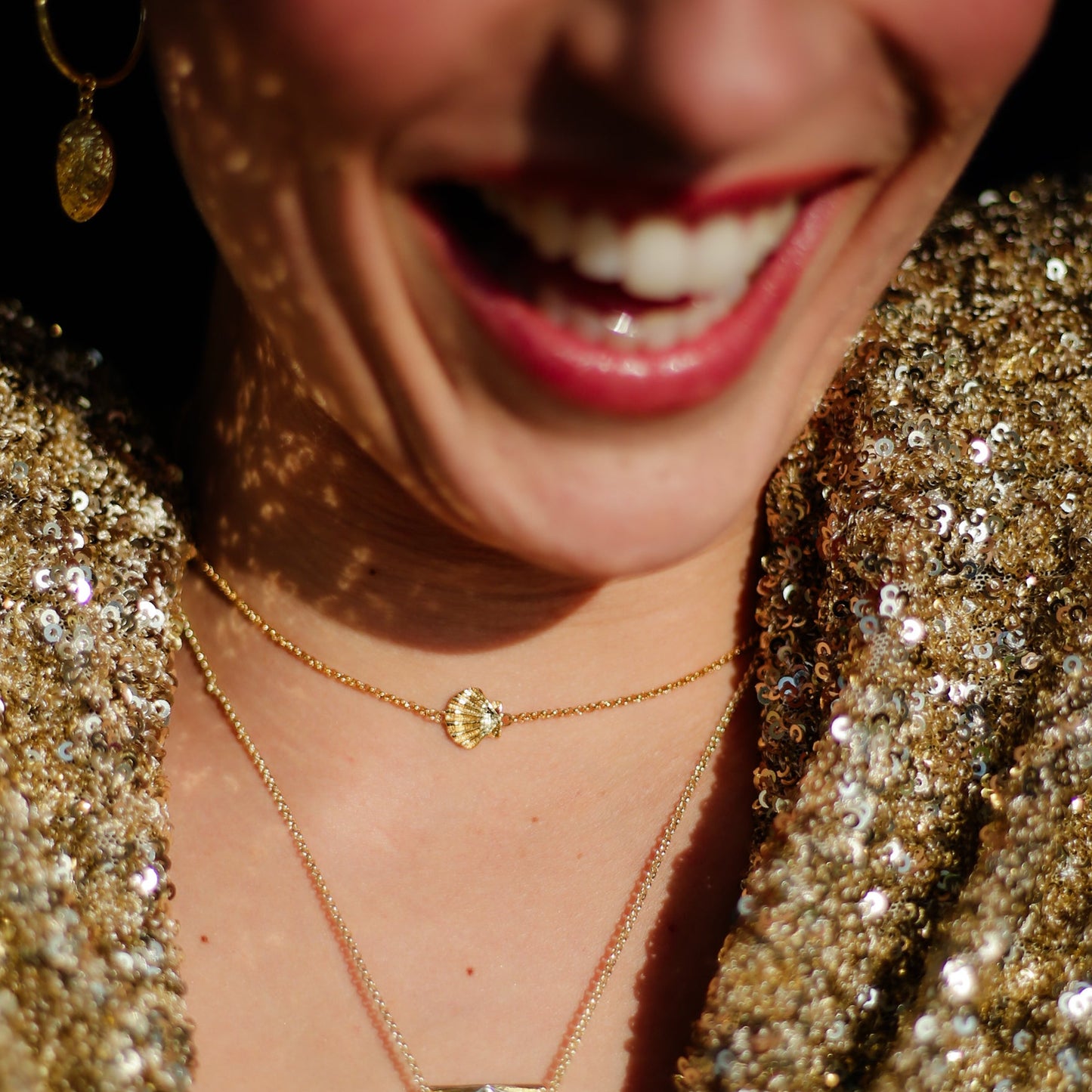 COLLIER COQUILLE SAINT JACQUES - SAINTE JAKEZ