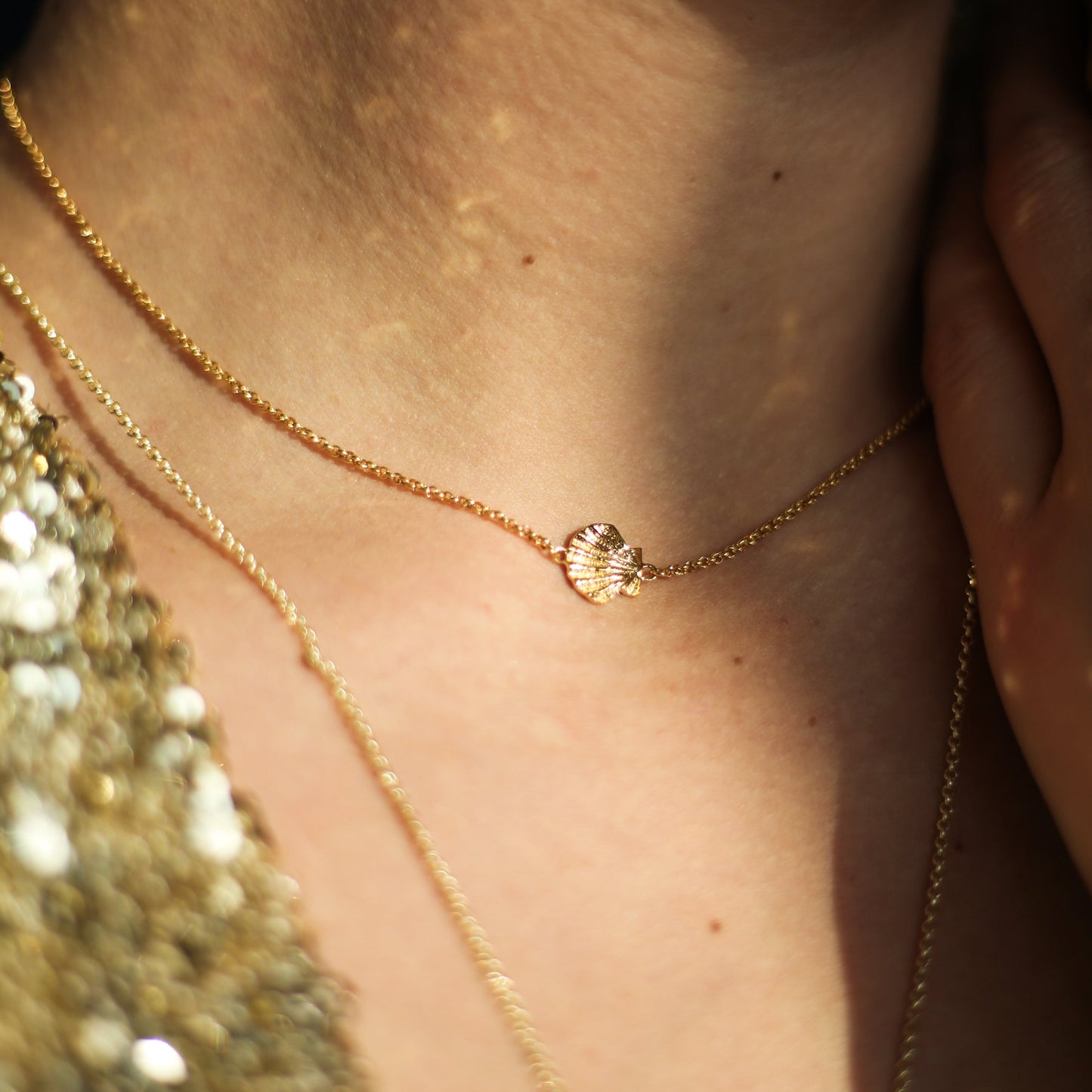 COLLIER COQUILLE SAINT JACQUES - SAINTE JAKEZ