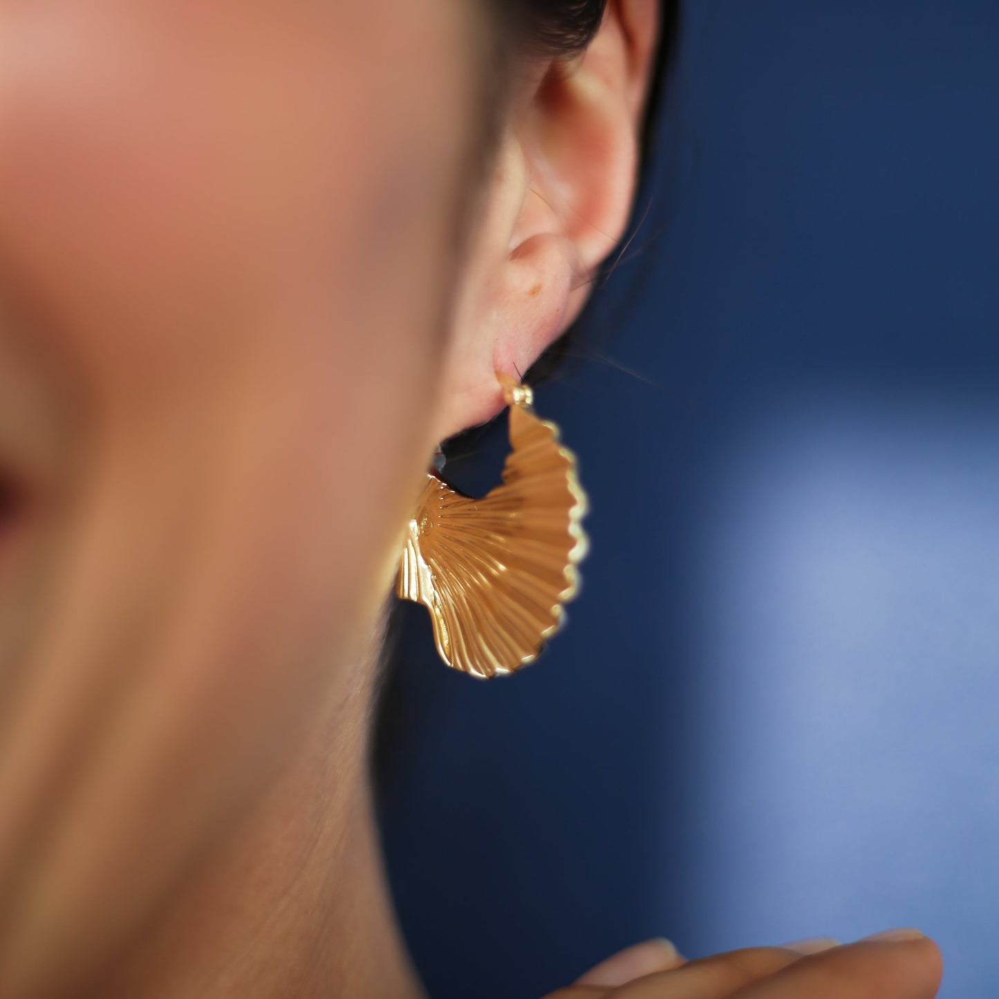 Boucles d'oreilles coquilles saint jacques - Sainte jakez